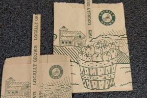 custom designed paper produce bag