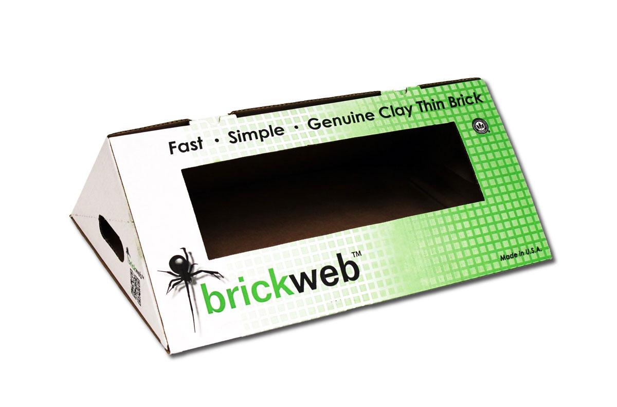 custom designed folding carton for brickweb